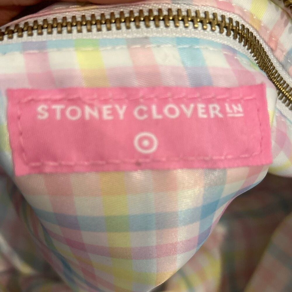 Stoney Clover Lane target white terry cloth travel bag plant interior cosmetics - Picture 6 of 9